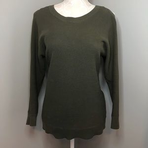 {Banana Republic} olive green sweater size small